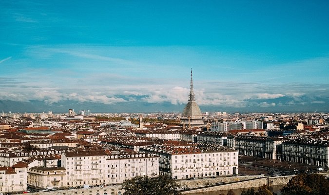 Train from Switzerland to Turin